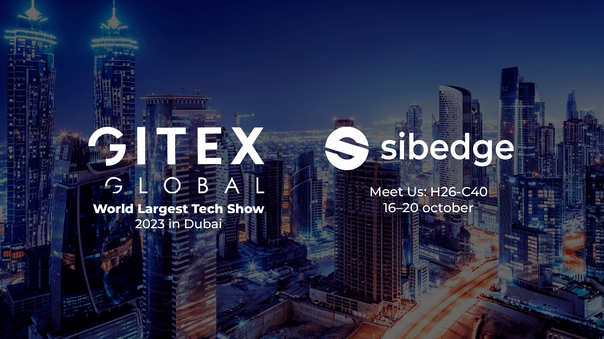 Sibedge участвует в GITEX GLOBAL 2023